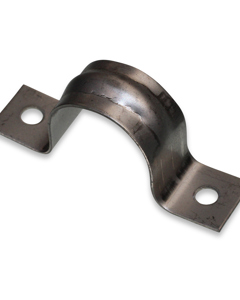 Pipe clamp SST half-round f/25mm pipe wo/accessories